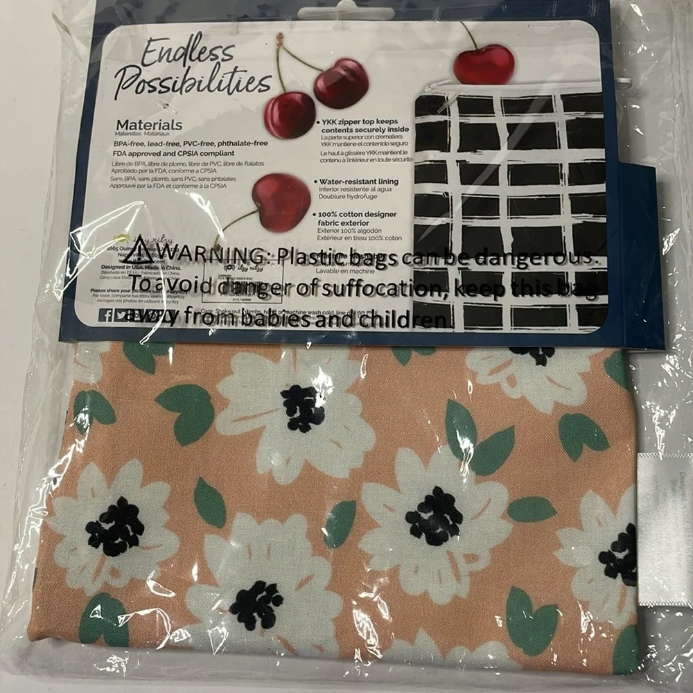 Itzy Ritzy Reusable Snack Happens Floral Snack & Everything Bag (7